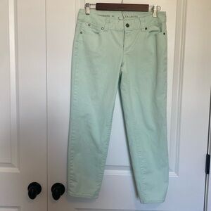 Talbots Pastel Green Boyfriend‎ Jeans